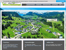 Tablet Screenshot of ferienhaus-kleinwalsertal.com